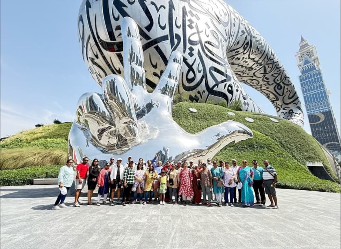 Group visiting the Museum of the Future