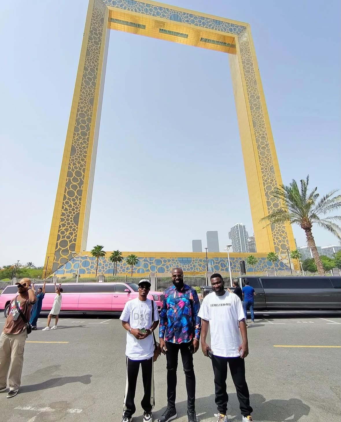 Travelers at Dubai Frame